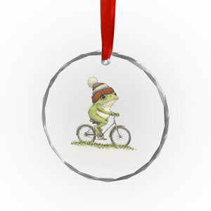 Off To Be Radical Left Scum Crystal Glass Ornament Funny Frog Resistance TS11 Print Your Wear