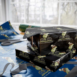 Off To Be Radical Left Scum Wrapping Paper Roll Funny Frog Resistance TS11 Black Print Your Wear