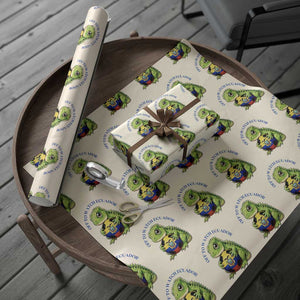 Off To Watch Ecuador Wrapping Paper Roll Funny Ecuador Iguana Soccer Fan Gift