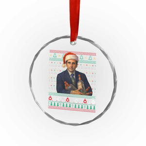 Office Christmas Movie Crystal Glass Ornament Funny Retro 90s Movie Ugly Xmas TS10 Print Your Wear