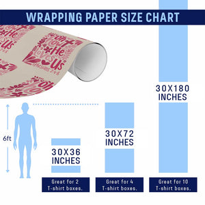 Oh how He Loves Us Wrapping Paper Roll Boho Christian Valentine TS10 Print Your Wear