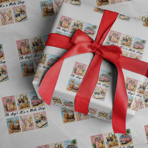 Oh Sip It Is A Girls Trip Wrapping Paper Roll Beach Trip Best Friends Gift