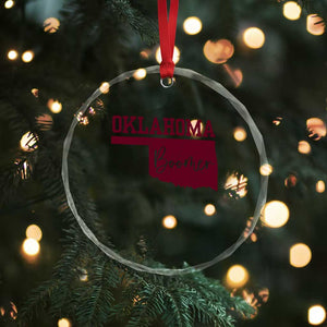 Oklahoma Boomer Crystal Glass Ornament TS10 Print Your Wear