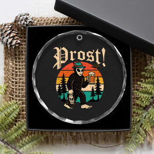 Oktoberfest Bigfoot Alien Beer Crystal Glass Ornament Retro German Sasquatch Beer TS10 Print Your Wear