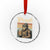 Oktoberfest Bigfoot Crystal Glass Ornament Vintage German Sasquatch Drinking Prost Lederhose TS10 Transparent Glass 3'' Circle Print Your Wear