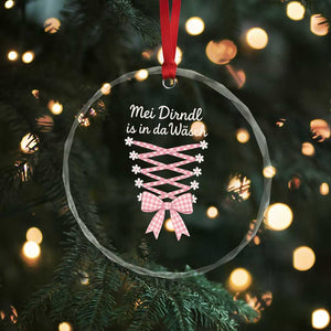 Oktoberfest Dirndl Costume Crystal Glass Ornament Funny German Bavarian Octoberfest Festival TS10 Print Your Wear