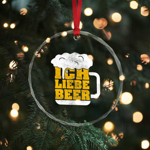Oktoberfest Drinking Crystal Glass Ornament Ich Liebe Bier Octoberfest German TS10 Print Your Wear