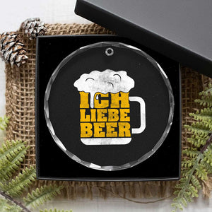 Oktoberfest Drinking Crystal Glass Ornament Ich Liebe Bier Octoberfest German TS10 Print Your Wear