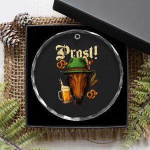 Oktoberfest Horse Crystal Glass Ornament German Octoberfest Beer Prost Drinking TS10 Print Your Wear