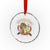 Oktoberfest Munchen Crystal Glass Ornament Munich Since 1810 Bavarian Lion and Beer TS02 Transparent Glass 3'' Circle Print Your Wear
