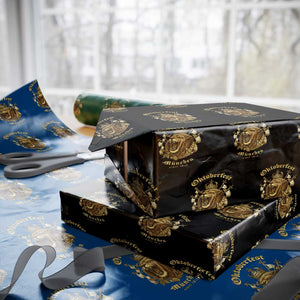 Oktoberfest Munchen Roaring Lion Wrapping Paper Roll Since 1810 Crown and Beer Weapon TS02 Black Print Your Wear
