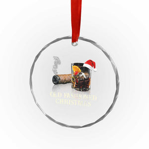 Old Fashioned Cocktail Christmas Crystal Glass Ornament Funny Bourbon Cocktail Drink TS10 Print Your Wear
