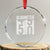 Oldometer 50 Birthday Crystal Glass Ornament Funny Vintage Aged to Perfection TS02 Transparent Glass 3'' Circle Print Your Wear