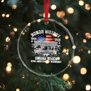 Omaha Beach D Day Crystal Glass Ornament 82nd Anniversary Honor History Normandy WWII TS11 Print Your Wear