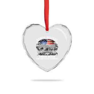 Omaha Beach D Day Heart Crystal Glass Ornament 82nd Anniversary Honor History Normandy WWII TS11 Print Your Wear