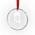 On Wednesdays We Wear Black Crystal Glass Ornament Goth Halloween TS10 Transparent Glass 3'' Circle Print Your Wear