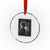 On Wednesdays We Wear Black Crystal Glass Ornament Tarot Card Goth Halloween TS10 Transparent Glass 3'' Circle Print Your Wear