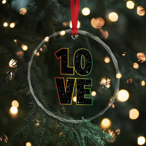 One Love Jamaican Rasta Reggage Music Crystal Glass Ornament TS10 Print Your Wear