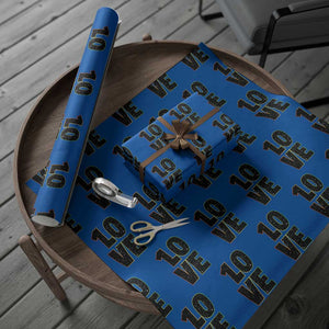 One Love Jamaican Rasta Reggage Music Wrapping Paper Roll TS10 Blue Print Your Wear