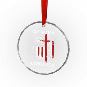 One Nation Under God 250 Years Crystal Glass Ornament 250th Anniversary USA TS11 Print Your Wear