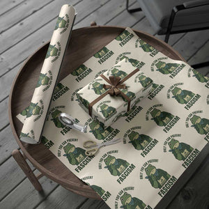 Only You Can Prevent Fascism Portland Frog Wrapping Paper Roll Resist Protest Forest Ranger TS02 Beige Print Your Wear