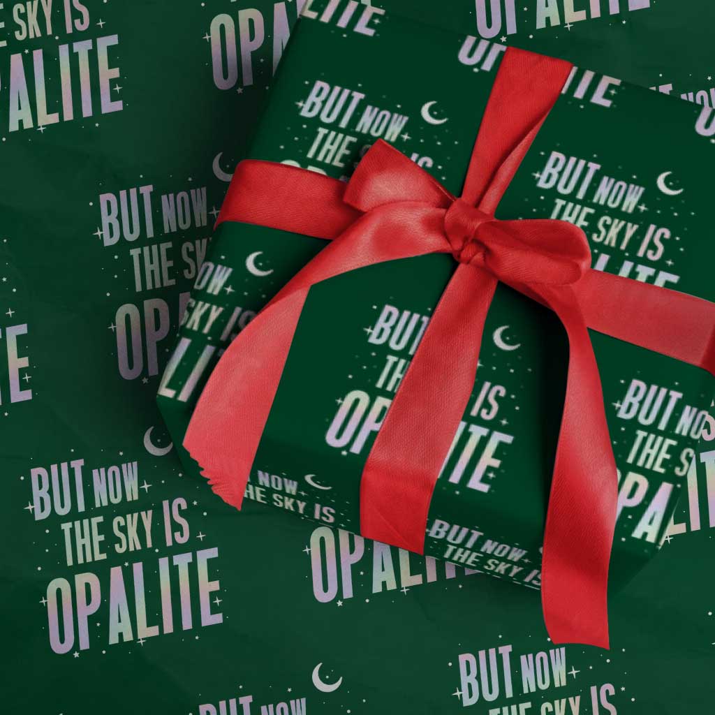 Opalite Costume Mystical Crystal Lover Wrapping Paper Roll TS14 Green Print Your Wear