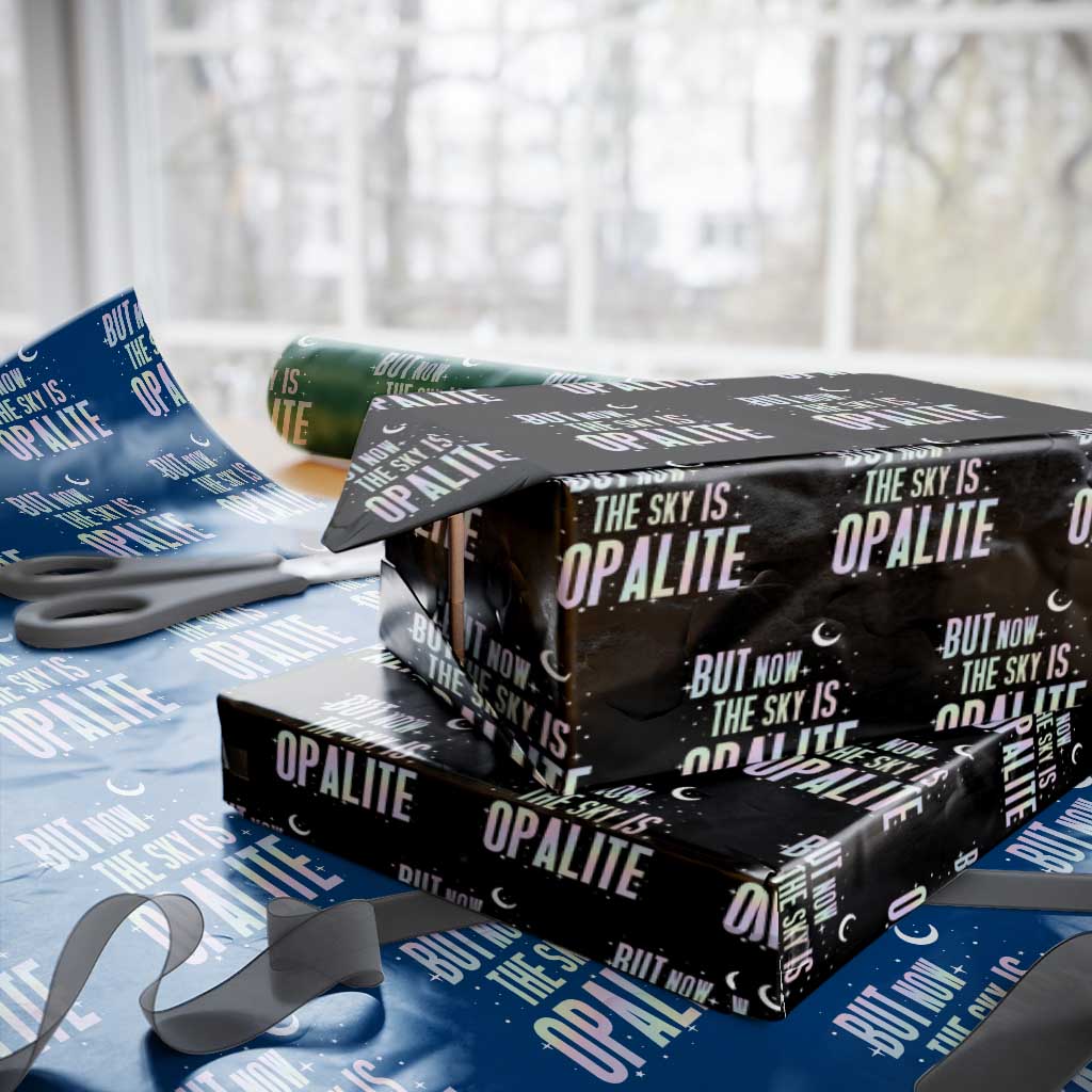 Opalite Costume Mystical Crystal Lover Wrapping Paper Roll TS14 Black Print Your Wear