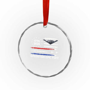 Operation Epic Fury 1776 2026 American Flag Aviation Crystal Glass Ornament Freedom Anniversary Statement TS02 Print Your Wear