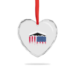 Operation Midnight Hammer Heart Crystal Glass Ornament Tactical Warfare Jets Bombers Military American Flag TS10 Print Your Wear