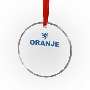 Oranje Holland Emblem Lion Nederland Dutch Heritage Crystal Glass Ornament