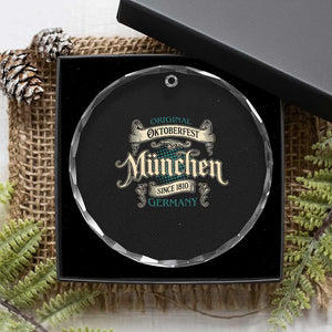 Original Oktoberfest Munchen Germany Crystal Glass Ornament Vintage Bavarian Festival Since 1810 TS02 Print Your Wear
