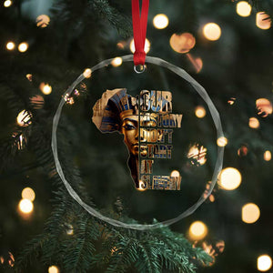 Our History Didn't Start At Slavery Crystal Glass Ornament Black History Month Ancient Egyptian TS11 Print Your Wear