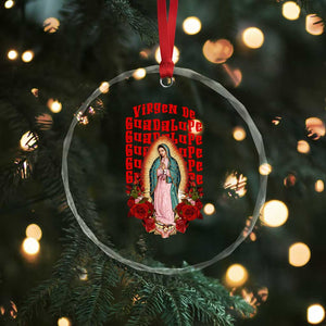 Our Lady of Guadalupe Crystal Glass Ornament Saint Virgin Mary Mexican TS14 Print Your Wear