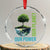 Our Power Our Planet Crystal Glass Ornament Earth Day 2025 TS02 Transparent Glass 3'' Circle Print Your Wear