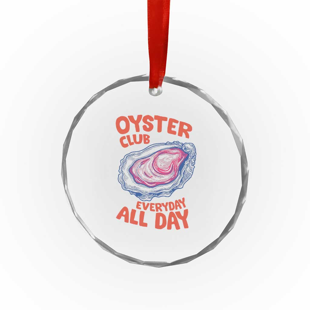 Oyster Club Crystal Glass Ornament Retro Summer Beach Vacation Gift TS14 Print Your Wear
