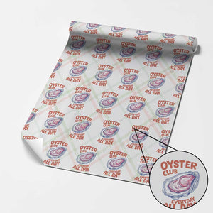 Oyster Club Wrapping Paper Roll Retro Summer Beach Vacation Gift TS14 Christmas Plaid Print Your Wear