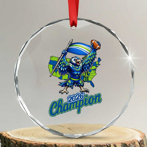 Pacific Northwest 2026 Champion Crystal Glass Ornament Football Fan Gift TS12 Transparent Glass 3'' Circle Print Your Wear