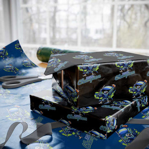 Pacific Northwest 2026 Champion Wrapping Paper Roll Football Fan Gift TS12 Black Print Your Wear