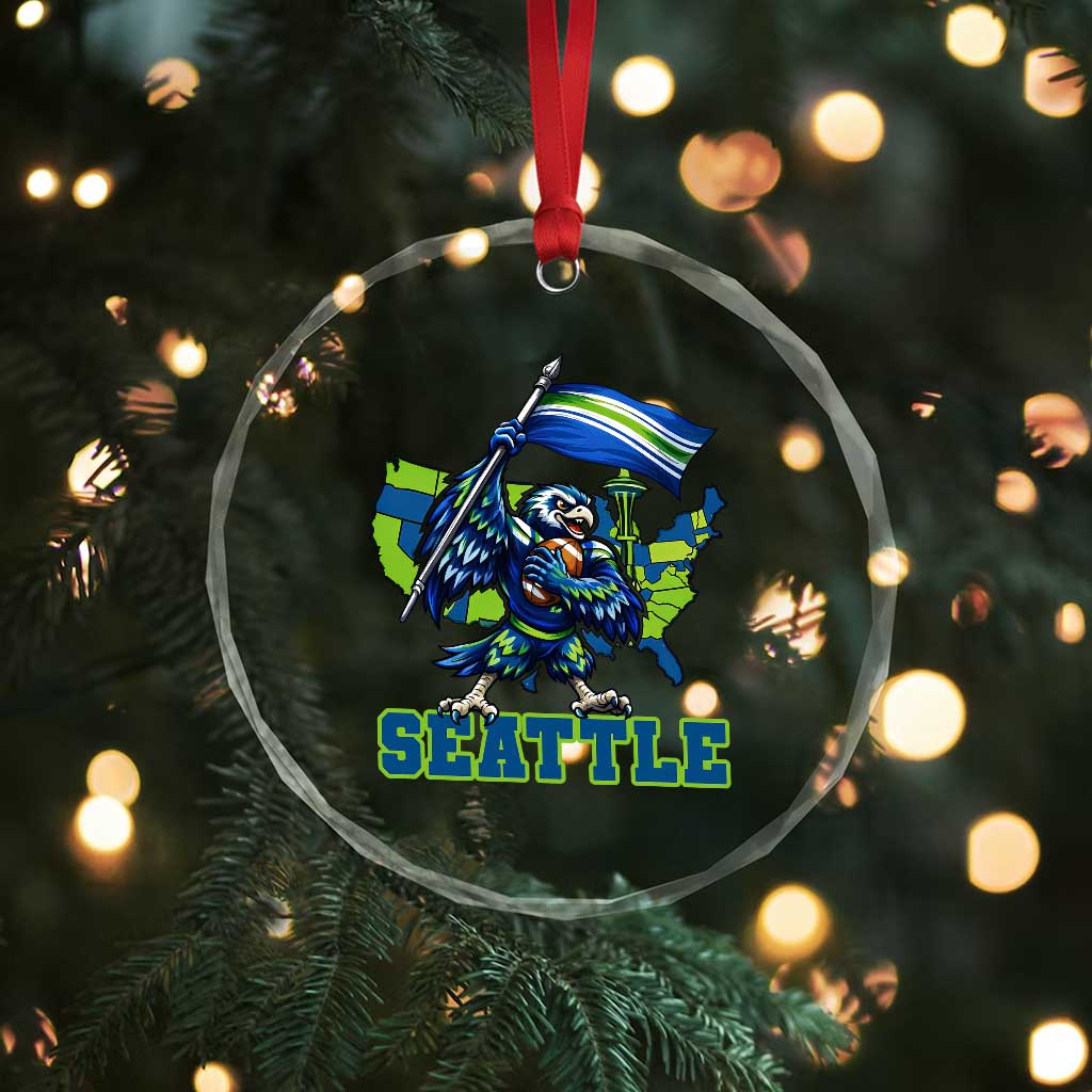 Pacific Northwest Football Pride Crystal Glass Ornament Seattle Fan TS12 Print Your Wear