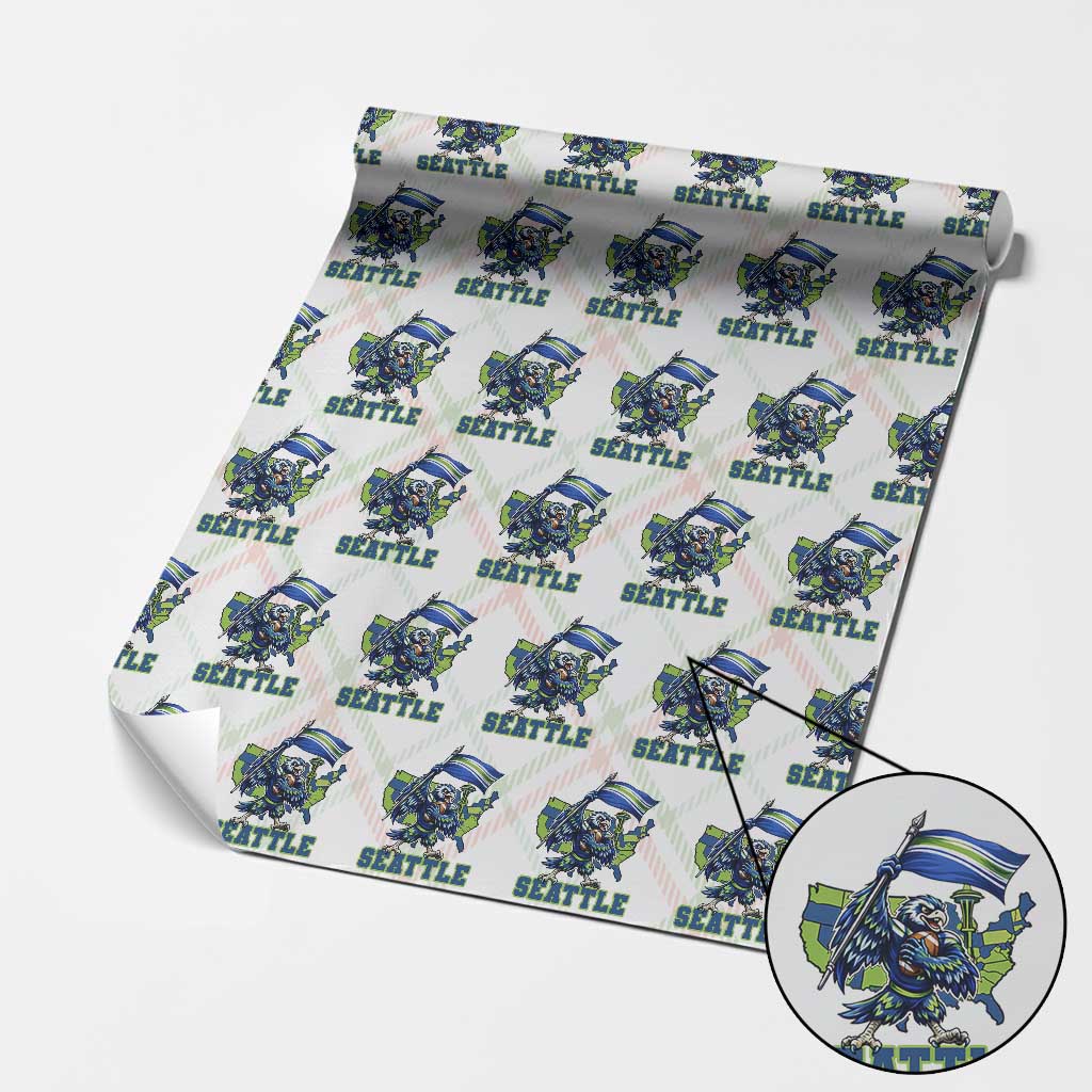 Pacific Northwest Football Pride Wrapping Paper Roll Seattle Fan TS12 Christmas Plaid Print Your Wear
