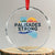 Palisades Strong Crystal Glass Ornament Support California LA Relief - Print Your Wear