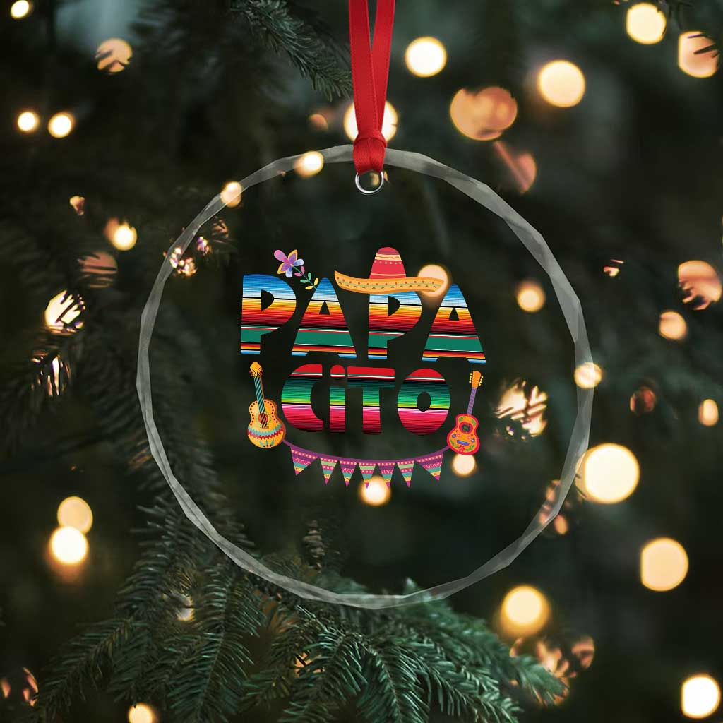 Papa Cito Crystal Glass Ornament Mexican Dad Latino Fathers Day Gift TS10 Print Your Wear