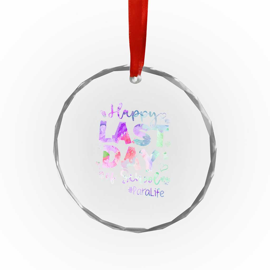 Para Life Beach Mode Crystal Glass Ornament Funny Last Day of School Summer Vacation Gift