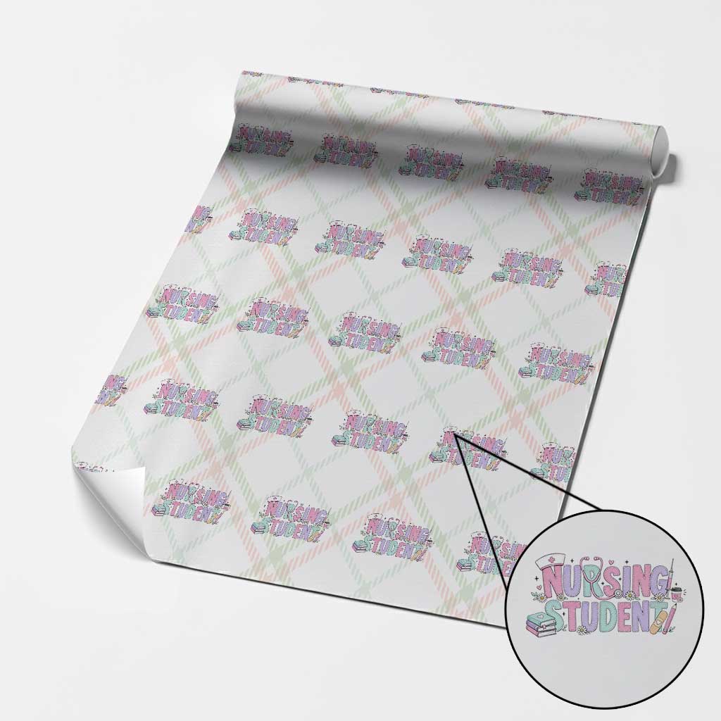 Pastel Nursing Student Medical School Gift Wrapping Paper Roll