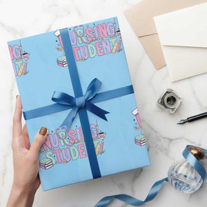 Pastel Nursing Student Medical School Gift Wrapping Paper Roll