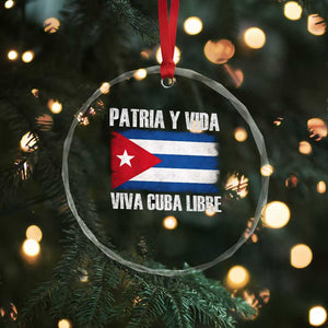 Patria y Vida Cuba Libre Crystal Glass Ornament Freedom Patriotic Cuban Flag TS11 Print Your Wear