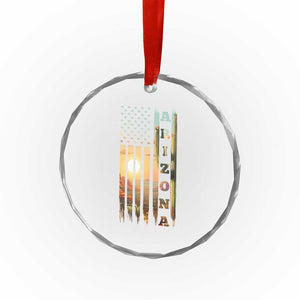 Patriotic Arizona State Flag Crystal Glass Ornament Southwest Landscape Gift TS12 Print Your Wear