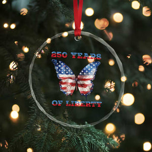Patriotic Butterfly Crystal Glass Ornament 250 Years Of Liberty TS12 Print Your Wear