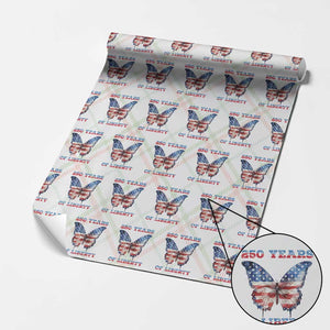Patriotic Butterfly Wrapping Paper Roll 250 Years Of Liberty TS12 Christmas Plaid Print Your Wear