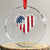 Patriotic Christian Crystal Glass Ornament Faith In God Heart Cross Flag 4th Of July Religious TS10 Transparent Glass 3'' Circle Print Your Wear